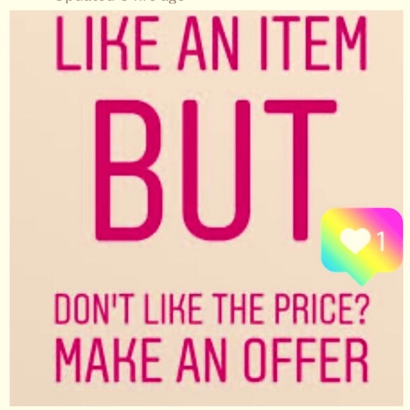 So you see something you like and don’t like the price just make me an offer. - Picture 1 of 1